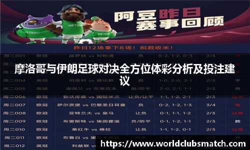 摩洛哥与伊朗足球对决全方位体彩分析及投注建议